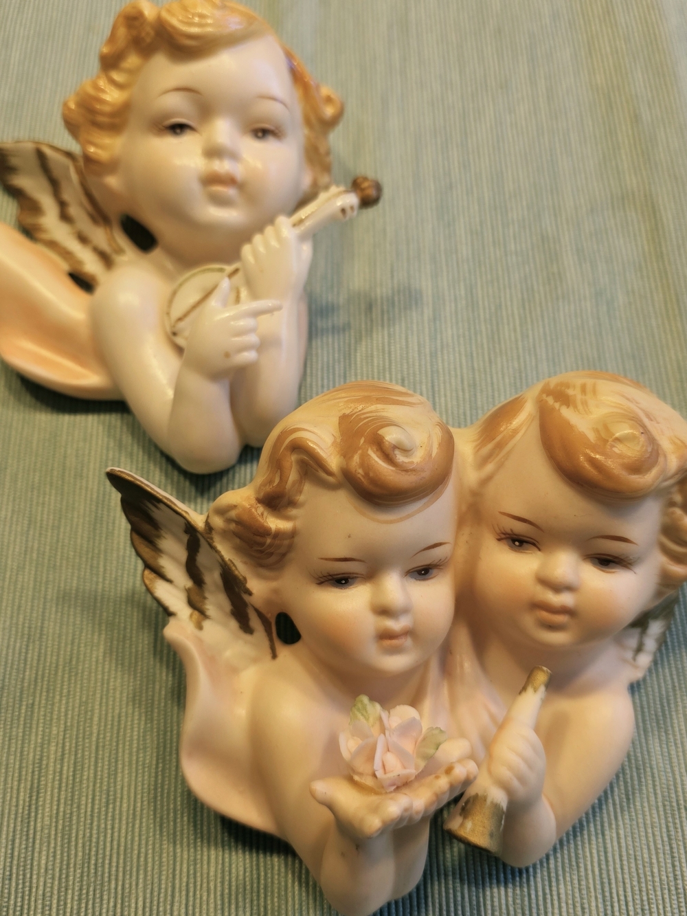 Vintage Cherub Wall Art-Set Of 2